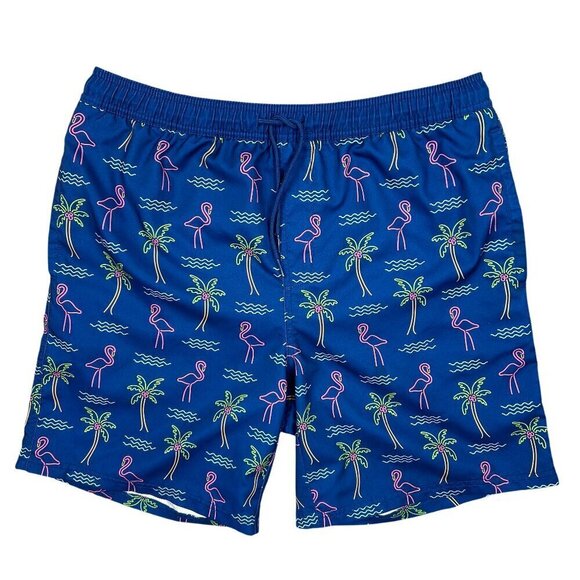 Sonoma Other - Sonoma Men's Neon Flamingo Blue Board Shorts Swim Trunks Size L